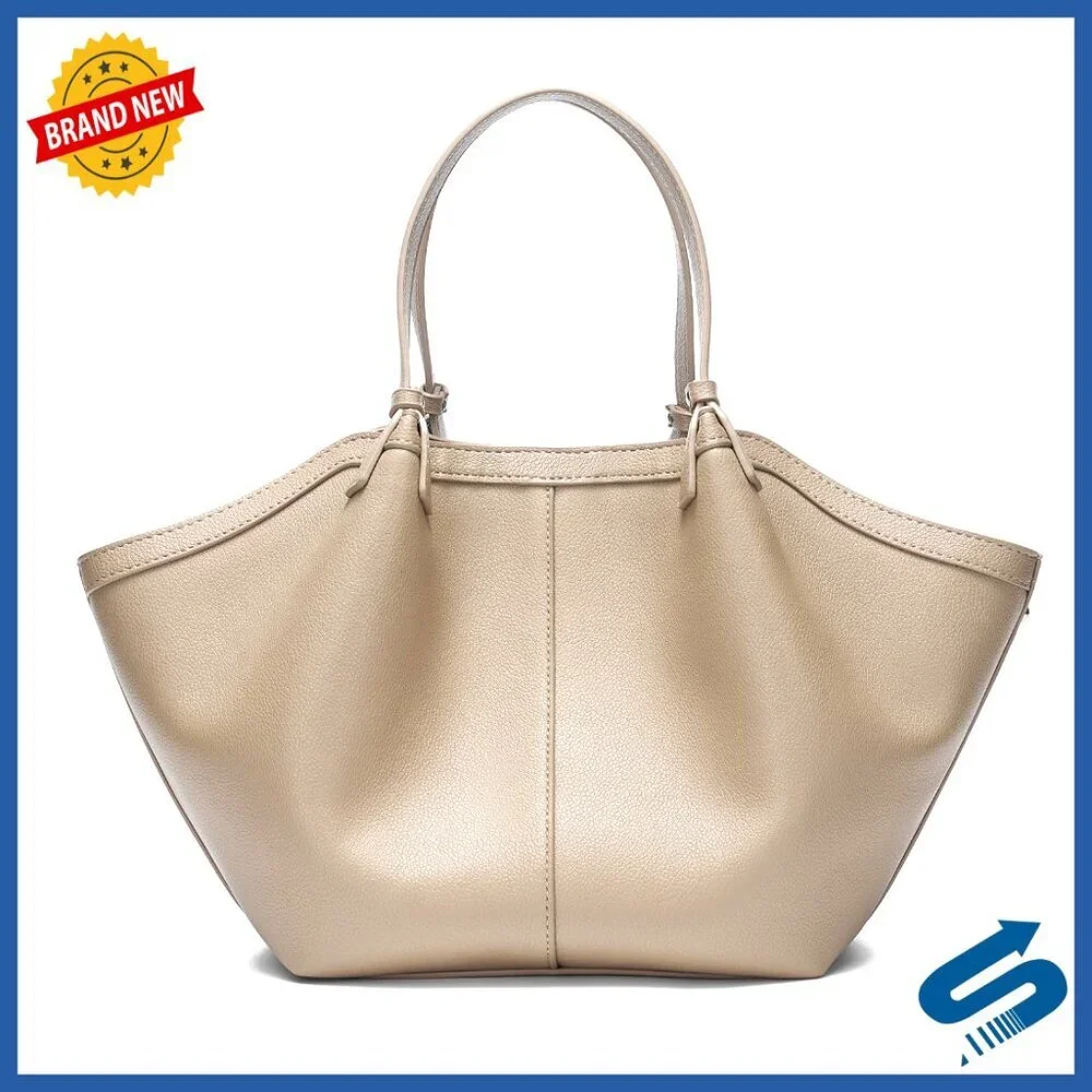 Large Capacity PU Leather Tote Bag with Adjustable Strap for Work & Travel